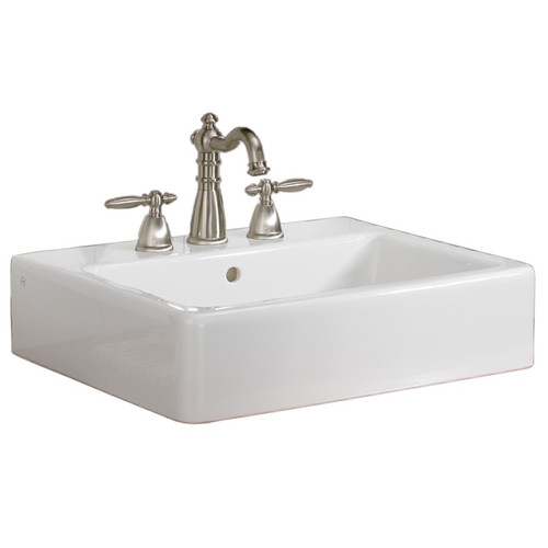 Cheviot 1230/23-WH-1 NUOVELLA Vessel Sink, White Sink