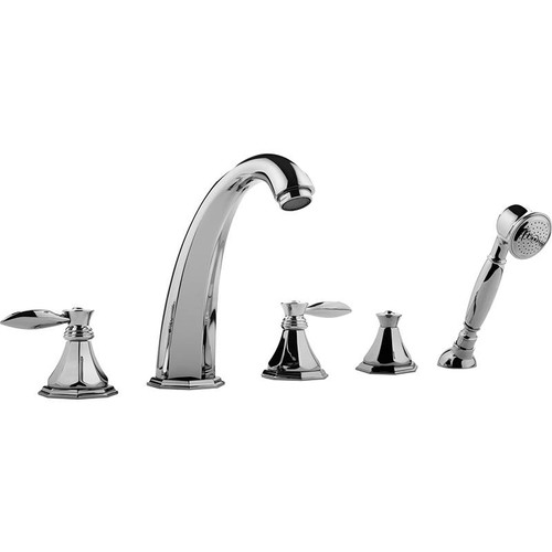 Graff G-1951-LM14B-BAU Topaz Roman Tub Set, 24K Brushed Gold Plated
