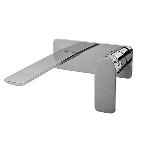 Graff G-6335-LM42W-BAU Sento Wall-Mounted Lav Faucet w/Single Handle, 24K Brushed Gold Plated