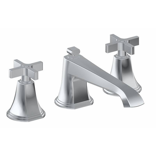 Graff G-6850-C15B-UB-T Finezza UNO Roman Tub Set w/Cross Handle (Trim Only), Unfinished Brass