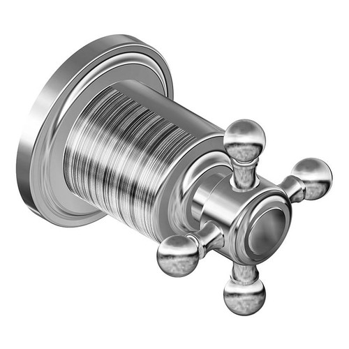 Graff G-8034-C2E1-SN-T M-Series Transitional Stop/Volume Trim Plate with Cross Handle, Steelnox (Satin Nickel)