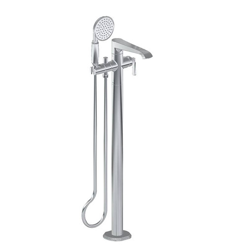 Graff G-6854-LM47N-BAU Finezza UNO Floor-Mounted Tub Filler (Rough & Trim) , 24K Brushed Gold Plated