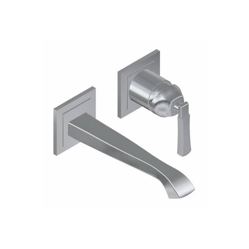 Graff G-6836-LM47W-AU-T Finezza Wall Mount Lavatory Faucet (9-1/4 Spout) (Trim Only), 24K Gold Plated