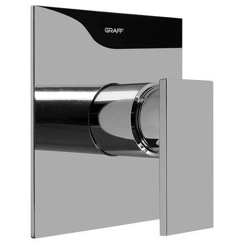 Graff G-7040-LM31S-BK-T Solar SOLID Trim Plate w/Handle, Architectural Black