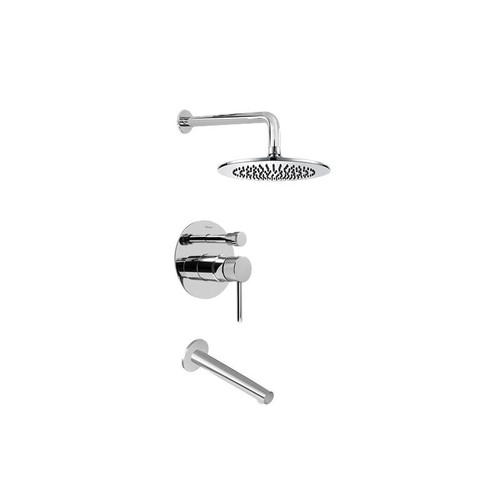 Graff G-7282-LM37S-PC-T Contemporary Pressure Balancing Shower Set (Trim Only), Polished Chrome