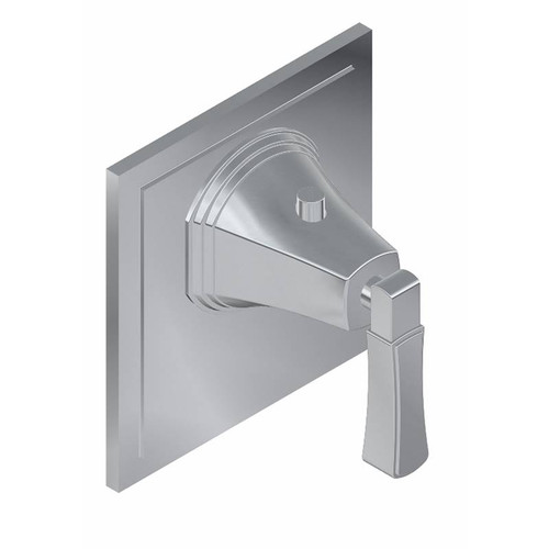 Graff G-8044-LM47E-PC-T M-Series Finezza UNO Thermostatic Trim Plate with Lever Handle, Polished Chrome