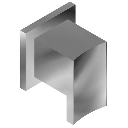 Graff G-8071-C14E1-PN-T M-Series Square Two-Way Diverter Valve Trim Plate w/Targa/Sade Handle, Polished Nickel