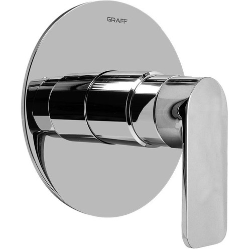 Graff G-7030-LM42S-BAU-T Sento SOLID Trim Plate w/Handle, 24K Brushed Gold Plated