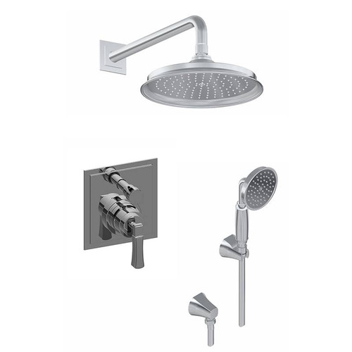 Graff G-7289-LM47S-BAU-T Contemporary Pressure Balancing Shower Set (Trim Only), 24K Brushed Gold Plated Graff G-7289-LM47S-BAU-T Contemporary Pressure Balancing Shower Set (Trim Only), 24K Brushed Gold Plated