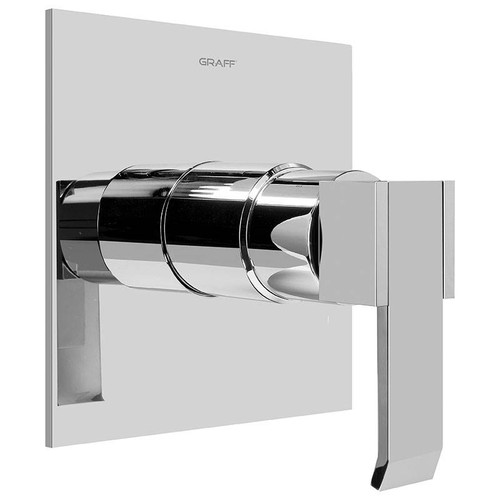 Graff G-7040-LM38S-BNi-T Qubic SOLID Trim Plate w/Handle, Brushed Nickel