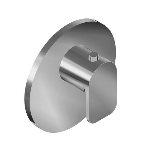 Graff G-8037-LM42E-BAU-T M-Series Round Thermostatic Trim Plate with Sento Handle, 24K Brushed Gold Plated