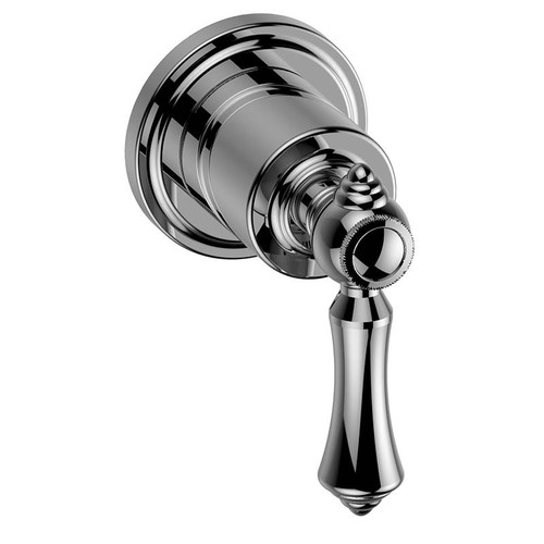 Graff G-8038-LM15E1-SN-T M-Series Transitional 2-Way Diverter Trim Plate with Lever Handle , Steelnox (Satin Nickel)