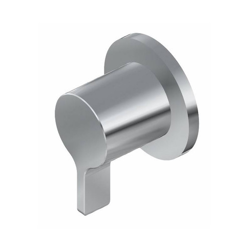 Graff G-8069-LM46E1-PN-T M-Series Round 3-Way Diverter Trim Plate with Terra Handle, Polished Nickel