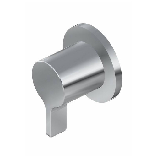 Graff G-8068-LM46E1-PC-T M-Series Round 2-Way Diverter Trim Plate with Terra Handle, Polished Chrome