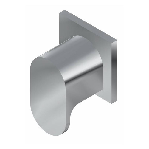 Graff G-8071-LM44E1-WT-T M-Series Square Two-Way Diverter Valve Trim Plate and Ametis Handle, Architectural White