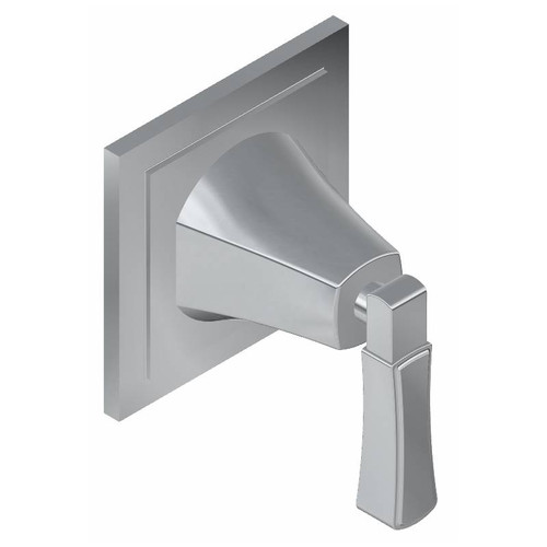 Graff G-8174-LM47E1-UB-T M-Series Finezza DUE 3-Way Diverter Trim Plate with Lever Handle, Unfinished Brass