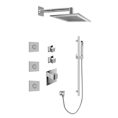 Graff GM3.112SH-SH0-PN-T M-Series Full Thermostatic Shower System (Trim Only) , Polished Nickel