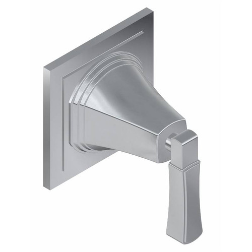 Graff G-8073-LM47E1-BAU-T M-Series Finezza UNO 2-Way Diverter Trim Plate with Lever Handle , 24K Brushed Gold Plated