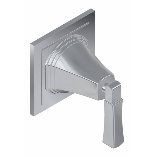 Graff G-8074-LM47E1-BNi-T M-Series Finezza UNO 3-Way Diverter Trim Plate with Lever Handle , Brushed Nickel