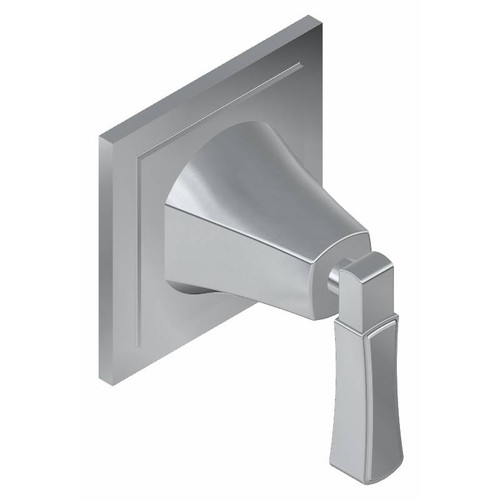 Graff G-8173-LM47E1-BAU-T M-Series Finezza DUE 2-Way Diverter Trim Plate with Lever Handle , 24K Brushed Gold Plated