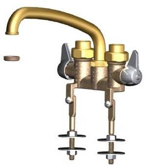 Union Brass® - 44 - 8-Inch Tube Spout, W/Threaded Legs Union Brass® - 44 - 8-Inch Tube Spout, W/Threaded Legs