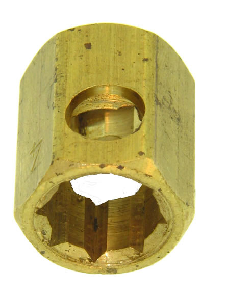 Kissler #4 Brass Hex Fit All Insert
