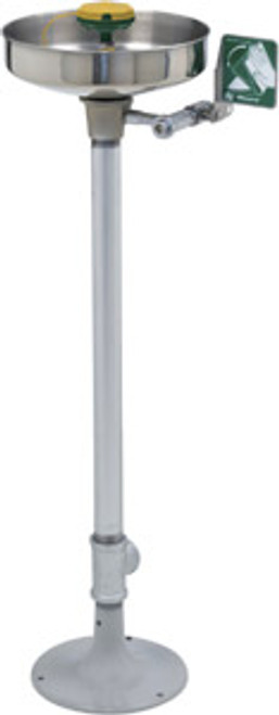 Chicago Faucets 8003-NF - Floor Mounted Eye and Face Wash Fitting with Push Paddle Handle