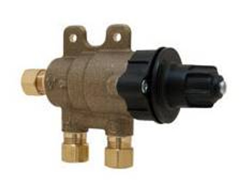 Chicago Faucets 131-NF Thermostatic Mixing Valve with Standard 3/8 inch compression inlet and outlet connections Chicago Faucets 131-NF Thermostatic Mixing Valve with Standard 3/8 inch compression inlet and outlet connections