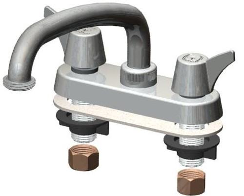 Union Brass® - 347 - Metal Handles, 8-Inch Tube Spout, Hose Adapter Union Brass® - 347 - Metal Handles, 8-Inch Tube Spout, Hose Adapter