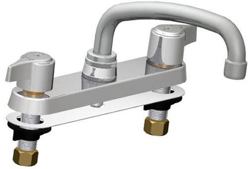 Union Brass&#174; - 380 - Metal Handles, 8-Inch Tube Spout, Less Spray