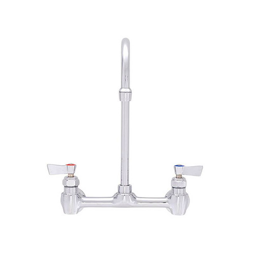 Fisher - 1945 - 8-inch Adjustable Wall Mounted Faucet - 6-inch Swivel Gooseneck Spout