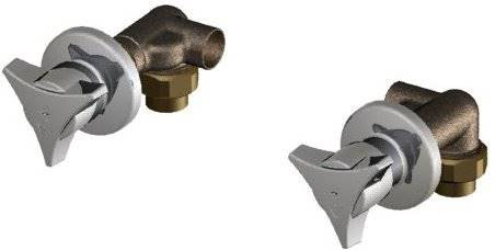Union Brass&#174; - 232X - 2 Hdl Shower Corner Valve (Pair)