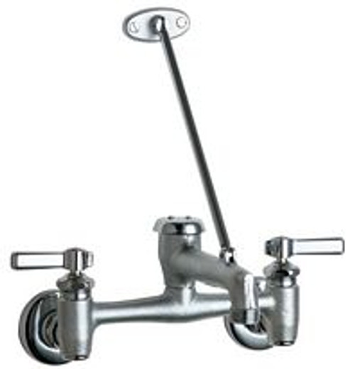 Chicago Faucets - 897-RCF - 8" Dual Supply Service Sink Faucet Chicago Faucets - 897-RCF - 8" Dual Supply Service Sink Faucet