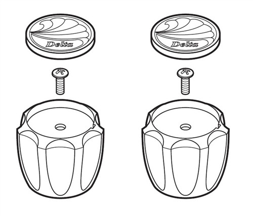 Delta H21 SM Clear Knob Hdle (2) Delta H21 SM Clear Knob Hdle (2)