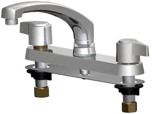 Union Brass&#174; - 380C - Metal Handles, 8-Inch Cast Spout, Less Spray