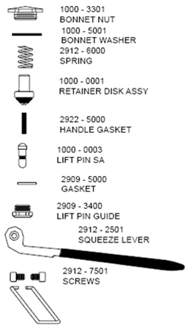 Fisher 11355 REPAIR KIT SPRAY VALVE BRS Fisher 11355 REPAIR KIT SPRAY VALVE BRS