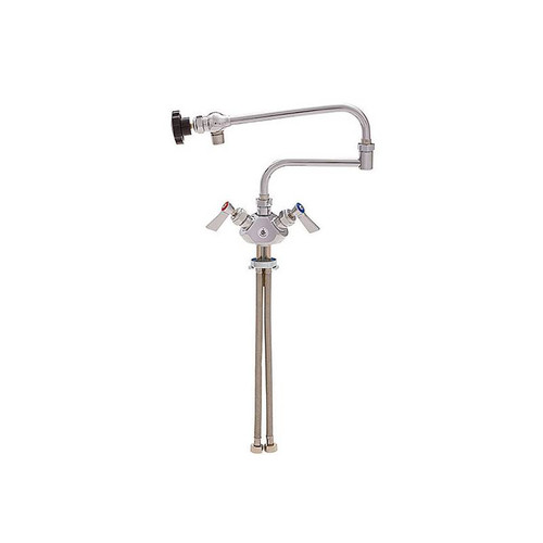 Fisher - 44989 - Single Deck Faucet, Dual Control - 24-inch Double Swing Spout