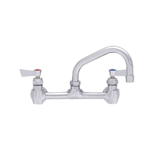 Fisher - 60550 - 8” Wall Mounted Faucet with Concentrics & EZ Install Adapters, 16-inch Swing Spout and Wrist Handles 