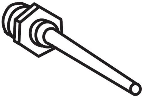 Moen 1198 - 2 1/4 inch Push Button Diverter Assembly