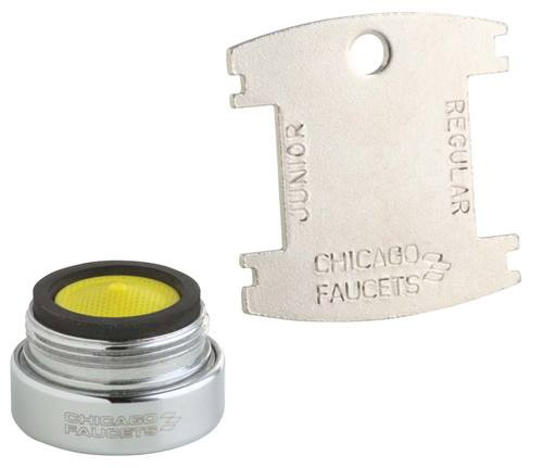 Chicago Faucet - E12VPJKCP - Vandal Resistant Softflo&reg; Aerator