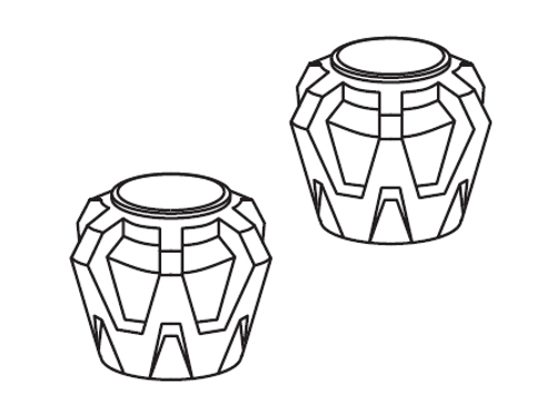Moen 96786 - Knob handle kit, Touch Control 2 handle faucets, Qty 2 Moen 96786 - Knob handle kit, Touch Control 2 handle faucets, Qty 2