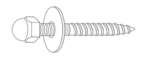 Pasco - 157 - 1/4X3-1/2 BR CL SCRW COMBO