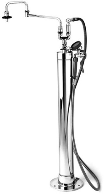 T&S Brass - B-0180 - Kettle Kaddy, 18-inch Double Joint Nozzle, Spray Valve and 104-inch Hose, Single Control T&S Brass - B-0180 - Kettle Kaddy, 18-inch Double Joint Nozzle, Spray Valve and 104-inch Hose, Single Control