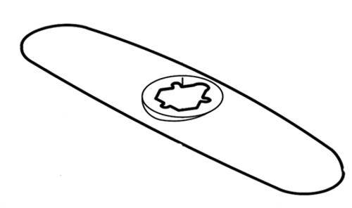 Symmons KN-30 Escutcheon, Kitchen, Symmetrix