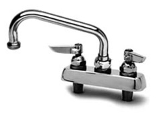 T&S Brass - B-1112 - Workboard Faucet, Deck Mount, 4-inch Centers, 10-inch Swing Nozzle, Lever Handles T&S Brass - B-1112 - Workboard Faucet, Deck Mount, 4-inch Centers, 10-inch Swing Nozzle, Lever Handles