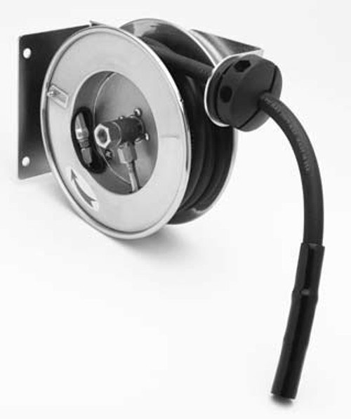 T&S Brass B-7102 - Open Stainless Steel Compact Hose Reel, 3/8-inch X 12 Ft Hose. Hose Only, No Spray Valve T&S Brass B-7102 - Open Stainless Steel Compact Hose Reel, 3/8-inch X 12 Ft Hose. Hose Only, No Spray Valve