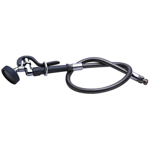 T&S Brass - B-0957 - Spray Assembly, 3' Clear Vinyl Hose, Self Closing Spray Valve