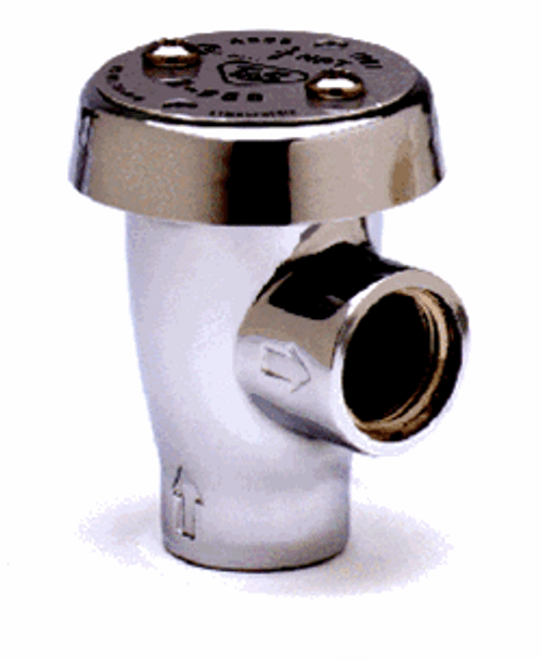 T&S Brass - B-0968 - Vacuum Breaker, 3/8-inch NPT Inlet and Outlet, Atmospheric, Polished Chrome Finish T&S Brass - B-0968 - Vacuum Breaker, 3/8-inch NPT Inlet and Outlet, Atmospheric, Polished Chrome Finish