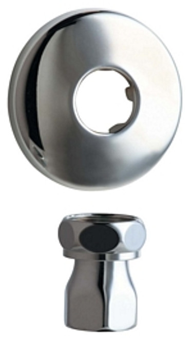 Chicago Faucets - WXFJKABCP - Straight Inlet Supply Arm with Flange