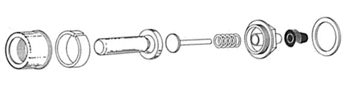 Sloan 0302390 B73A CP HANDLE ASSEMBLY CS